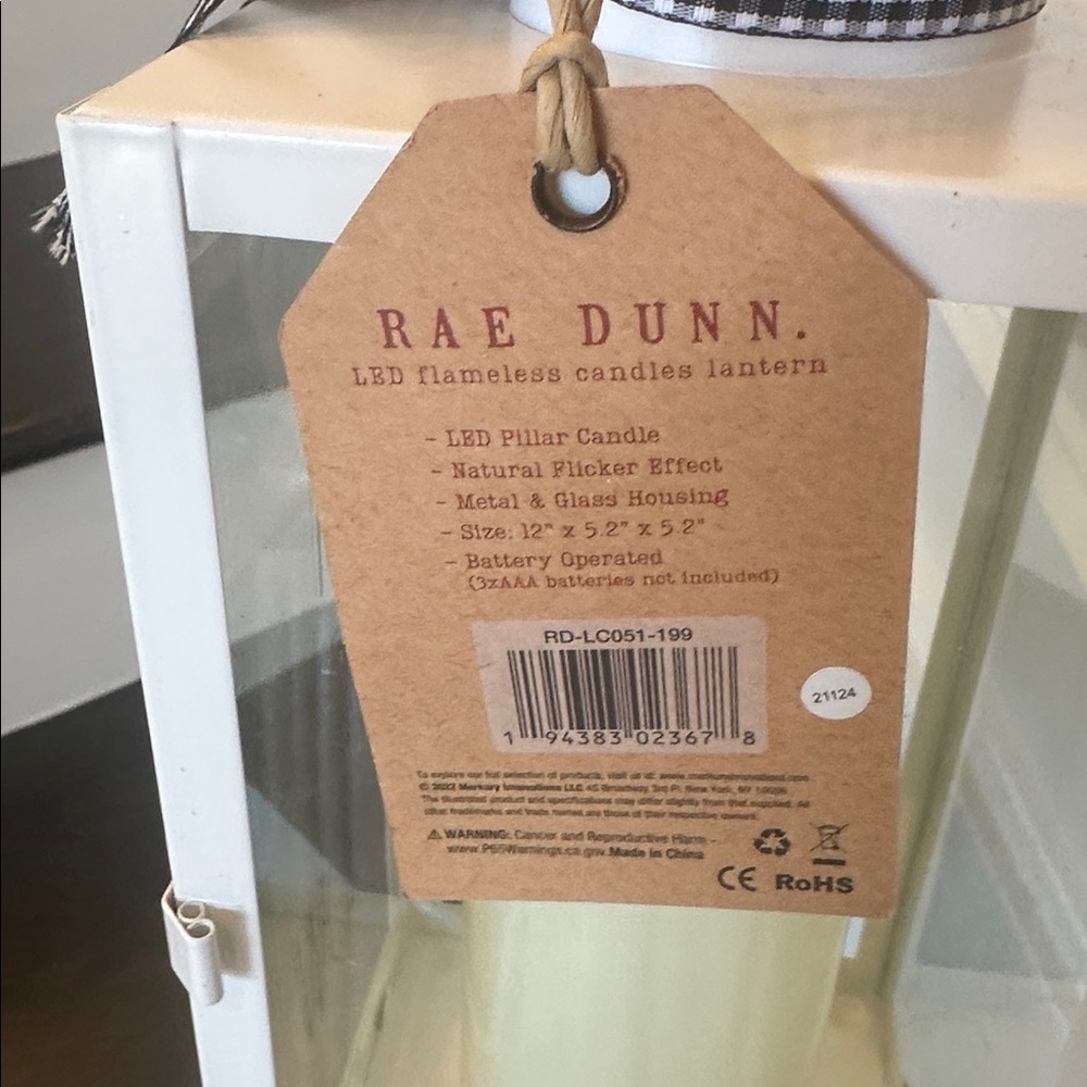NWT Rae Dunn LED Flameless Candle Lantern - Picture 3 of 7